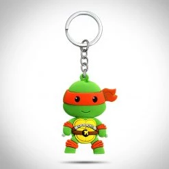AZALEA Ready To Ship! 48 Hour Shipping! Teenage Mutant Ninja Turtles - 'Michelangelo' XL 3D Collectible Rubber Keychain