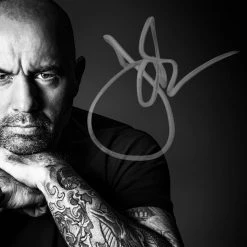RARE-T Sports Memorabilia Joe Rogan Tattoo Photo Limited Signature Edition Studio Licensed Custom Frame