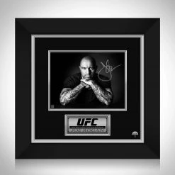 RARE-T Sports Memorabilia Joe Rogan Tattoo Photo Limited Signature Edition Studio Licensed Custom Frame