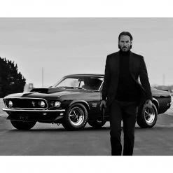 Toy Wonders Die-Cast Vehicles John Wick 1969 Ford Mustang Boss 429 1/18 Die-Cast Limited Edition Custom Display