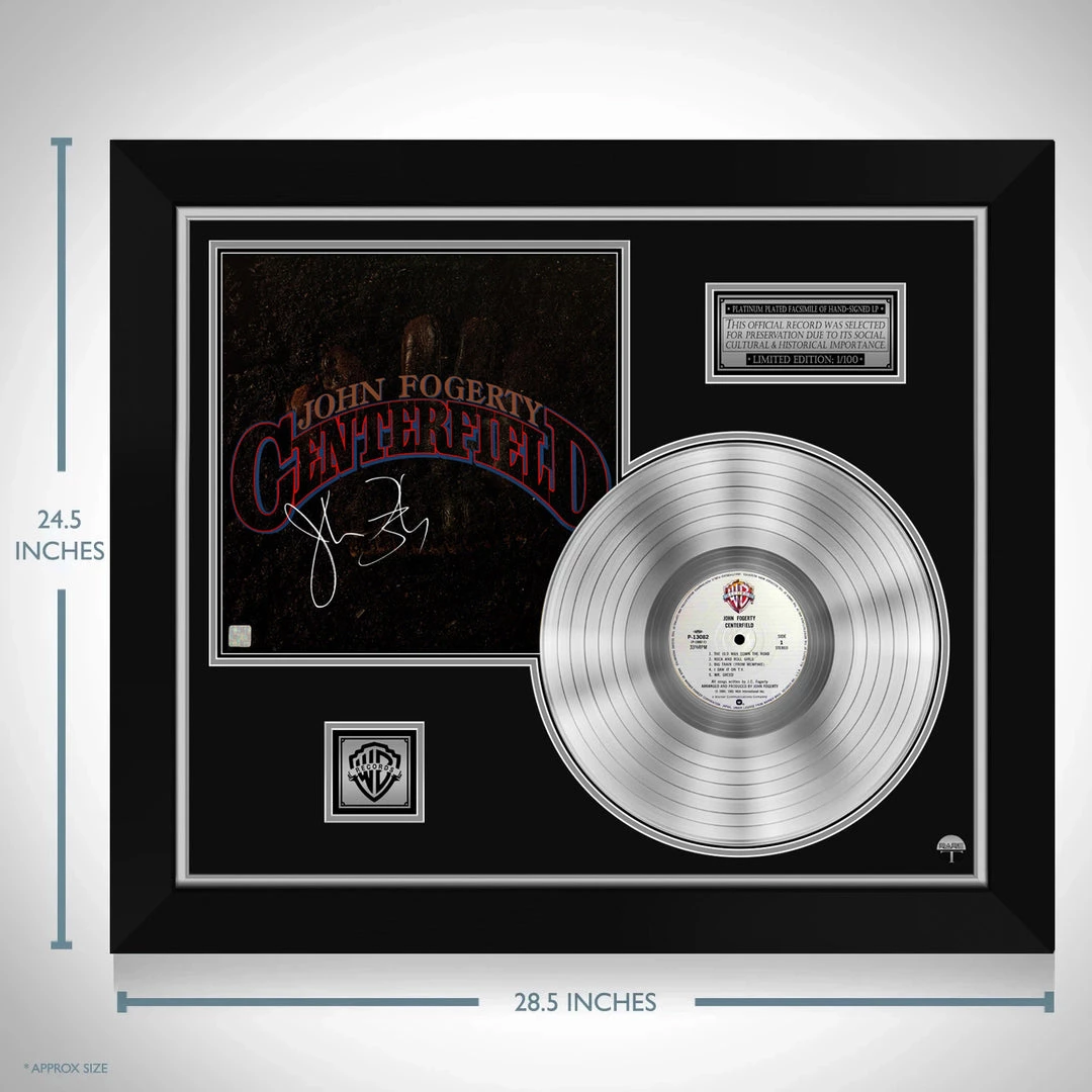 Rare-T John Fogerty Centerfield Limited Signature Edition Studio Licensed Platinum LP Custom Frame 2 Rare-T John Fogerty Centerfield Limited Signature Edition Studio Licensed Platinum LP Custom Frame