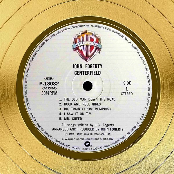 Rare-T John Fogerty Centerfield Limited Signature Edition Studio Licensed Gold LP Custom Frame 3 Rare-T John Fogerty Centerfield Limited Signature Edition Studio Licensed Gold LP Custom Frame