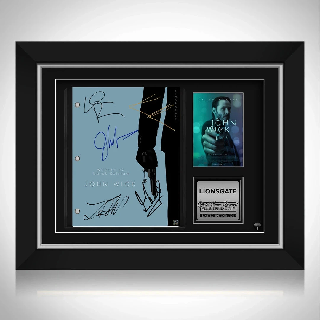 RARE-T John Wick Script Limited Signature Edition Studio Licensed Custom Frame Limited Edition Frames 12 RARE-T John Wick Script Limited Signature Edition Studio Licensed Custom Frame Limited Edition Frames