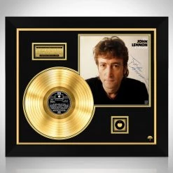 RARE-T John Lennon The John Lennon Experience Gold LP Limited Signature Edition Studio Licensed Custom Frame