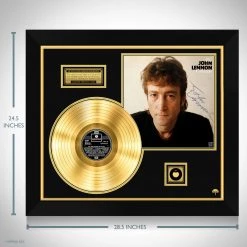 RARE-T John Lennon The John Lennon Experience Gold LP Limited Signature Edition Studio Licensed Custom Frame