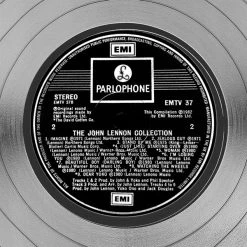 Rare-T John Lennon The John Lennon Experience Limited Signature Edition Licensed Platinum LP Custom Frame