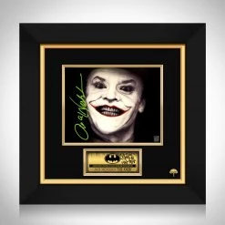 RARE-T Joker Jack Nicholson Movie Photo Limited Signature Edition Licensed Custom Frame Limited Edition Frames