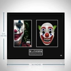 RARE-T Limited Edition Frames Joker- Joaquin Phoenix Limited Signature Edition Joker Photo & Clown Mask Custom Frame