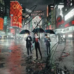 RARE-T Jonas Brothers - A Little Bit Longer Platinum LP Limited Signature Edition Studio Licensed Custom Frame