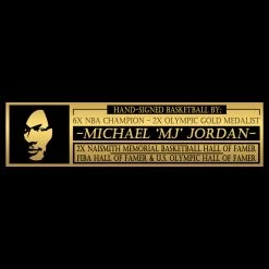 PPC Chicago Bulls - Michael Jordan - Beckett Certified Hand-Signed Basketball Custom Museum Display