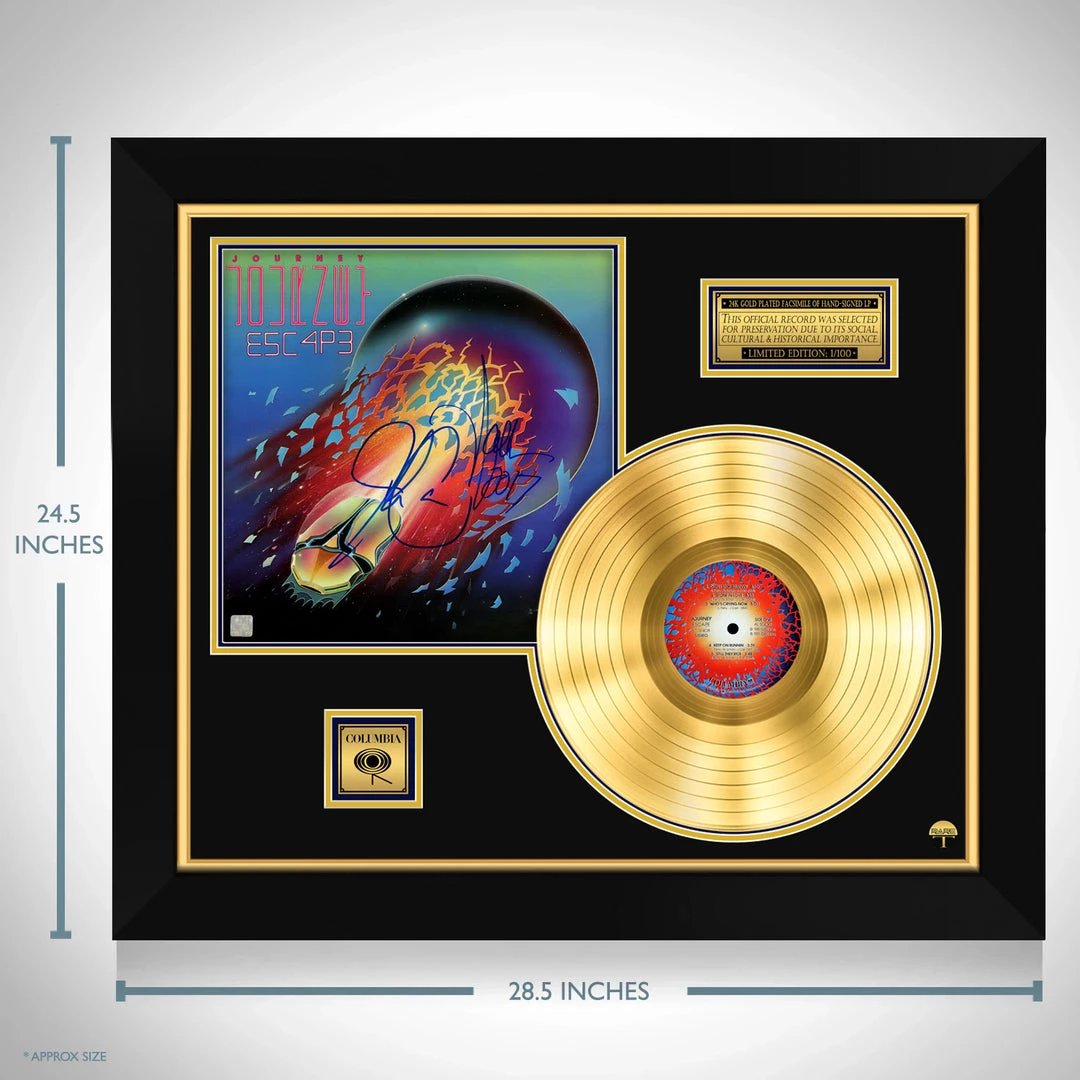 RARE-T Journey Escape Gold LP Limited Signature Edition Studio Licensed Custom Frame Limited Edition Frames 6 RARE-T Journey Escape Gold LP Limited Signature Edition Studio Licensed Custom Frame Limited Edition Frames
