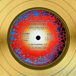 RARE-T Journey Escape Gold LP Limited Signature Edition Studio Licensed Custom Frame Limited Edition Frames