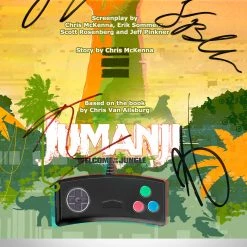 RARE-T Jumanji Welcome To The Jungle Script Limited Signature Edition Studio Licensed Custom Frame