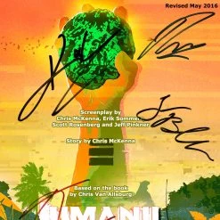 RARE-T Jumanji Welcome To The Jungle Script Limited Signature Edition Studio Licensed Custom Frame