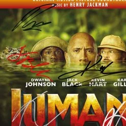 RARE-T Jumanji Welcome To The Jungle - Soundtrack LP Cover Limited Signature Edition Studio Licensed Custom Frame