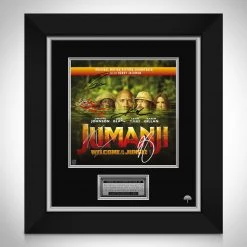 RARE-T Jumanji Welcome To The Jungle - Soundtrack LP Cover Limited Signature Edition Studio Licensed Custom Frame