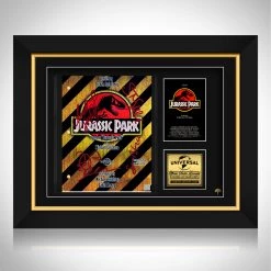 RARE-T Limited Edition Frames Jurassic Park Movie Script Limited Signature Edition Studio Licensed Custom Frame