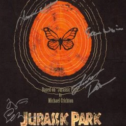 RARE-T Jurassic Park Movie Script Limited Signature Edition Studio Licensed Custom Frame