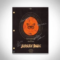 RARE-T Jurassic Park Movie Script Limited Signature Edition Studio Licensed Custom Frame