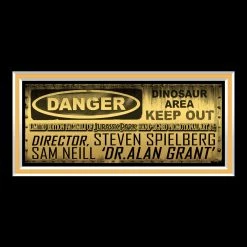 RARE-T Limited Edition Frames Jurassic Park Signature Edition Studio Licensed Photo Custom Frame