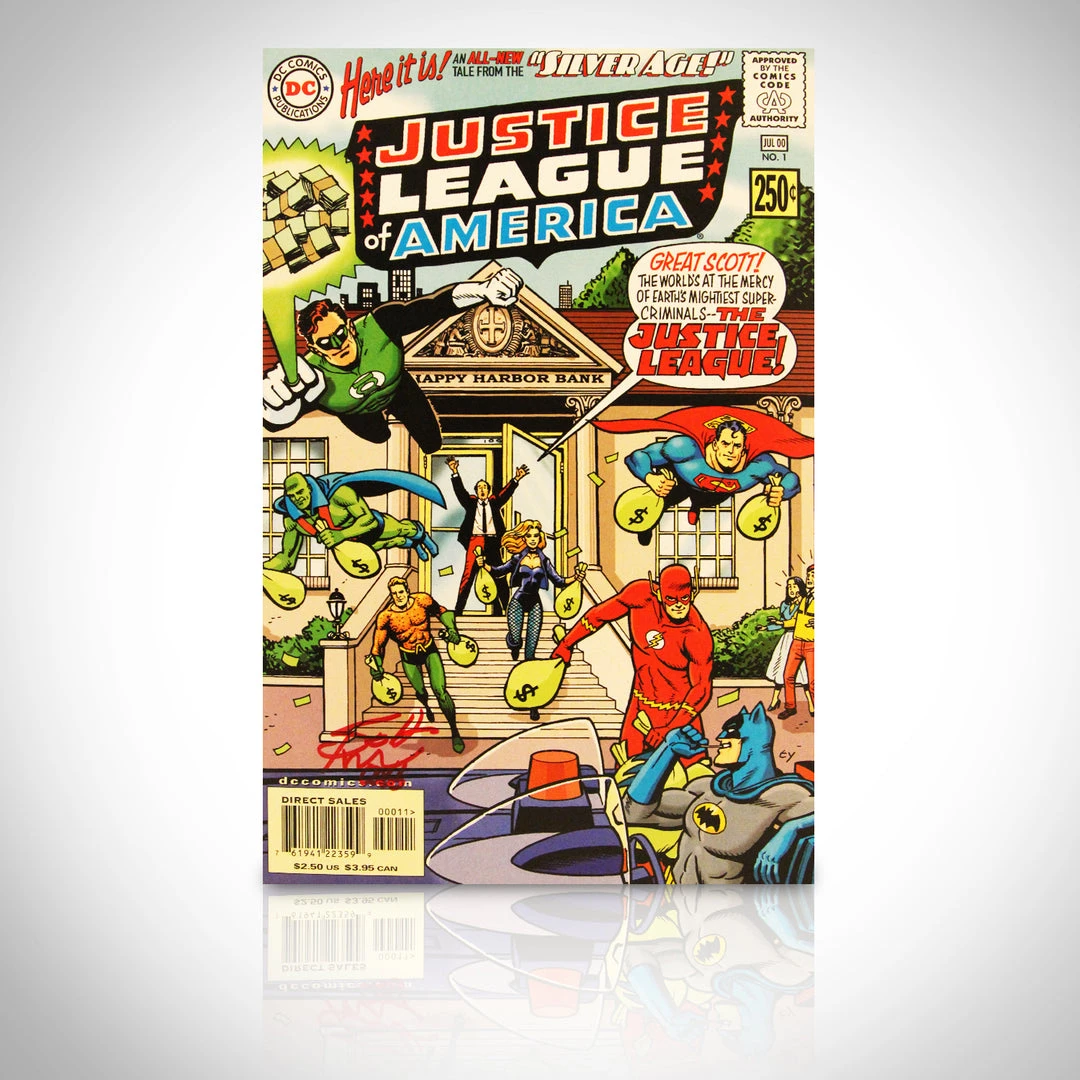 Rare-T Signed Comic Memorabilia Justice League Of America #1 Silver Age - Hand-Signed By Scott Kolins Comic Book 1 Rare-T Signed Comic Memorabilia Justice League Of America #1 Silver Age - Hand-Signed By Scott Kolins Comic Book
