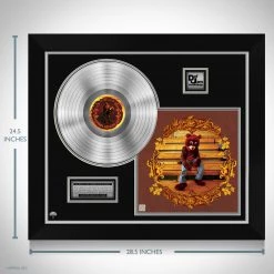 RARE-T Kanye West College Dropout Platinum LP Frame Limited Signature Edition Studio Licensed Custom Frame