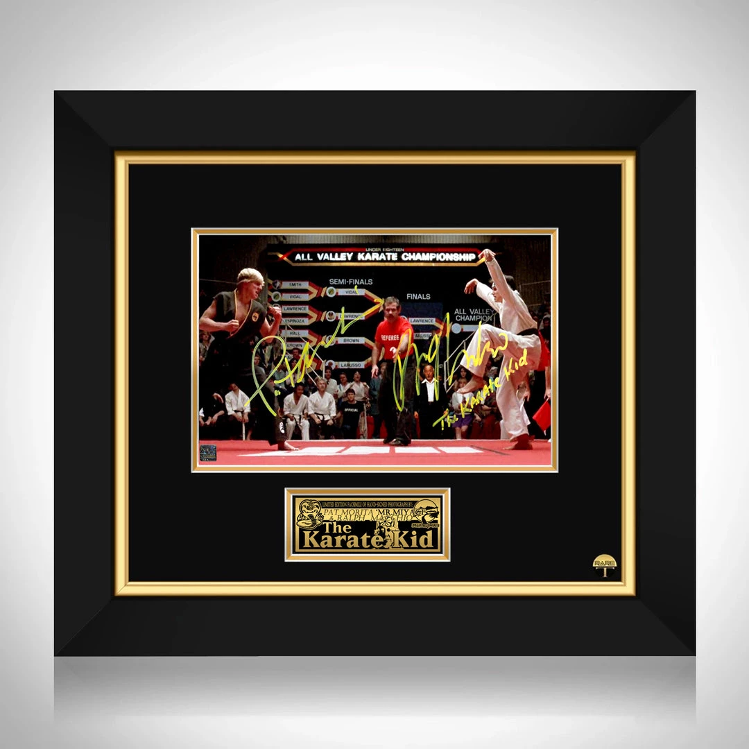 RARE-T The Karate Kid Crane Kick Move Photo Limited Signature Edition Studio Licensed Custom Frame Sports Memorabilia 1 RARE-T The Karate Kid Crane Kick Move Photo Limited Signature Edition Studio Licensed Custom Frame Sports Memorabilia