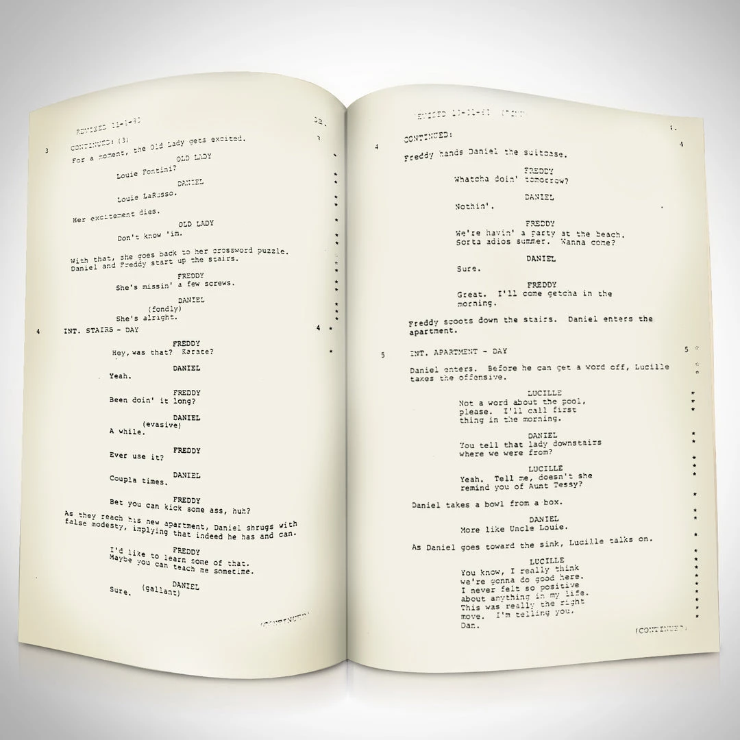 RARE-T Limited Edition Frames Karate Kid Movie Script Limited Signature Edition Studio Licensed Custom Frame 10 RARE-T Limited Edition Frames Karate Kid Movie Script Limited Signature Edition Studio Licensed Custom Frame