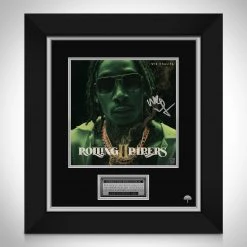 RARE-T Wiz Khalifa Rolling Papers 2 LP Cover Limited Signature Edition Studio Licensed Custom Frame Limited Edition Frames