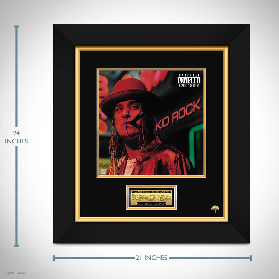 RARE-T Limited Edition Frames Kid Rock Devil Without A Cause Limited Signature Edition Studio Licensed LP Cover Custom Frame 6 RARE-T Limited Edition Frames Kid Rock Devil Without A Cause Limited Signature Edition Studio Licensed LP Cover Custom Frame