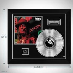RARE-T Kid Rock Devil Without A Cause Limited Signature Edition Studio Licensed Platinum LP Custom Frame Limited Edition Frames