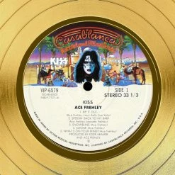 RARE-T KISS Ace Frehley Solo Album Gold LP Limited Signature Edition Studio Licensed Custom Frame 15 RARE-T KISS Ace Frehley Solo Album Gold LP Limited Signature Edition Studio Licensed Custom Frame