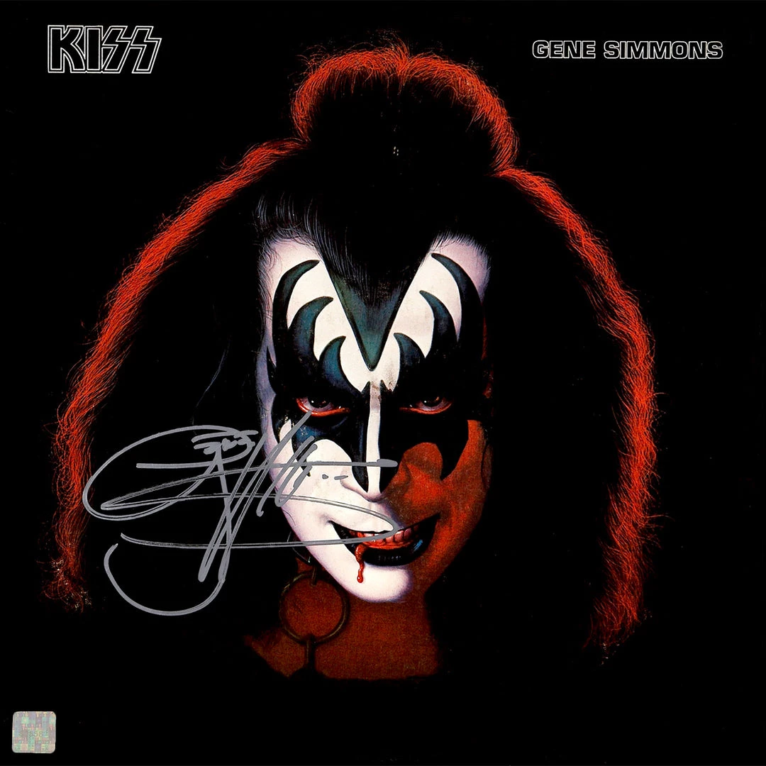 Rare-T Limited Edition Frames KISS - Gene Simmons Solo Album Limited Signature Edition Studio Licensed Gold LP Custom Frame 3 Rare-T Limited Edition Frames KISS - Gene Simmons Solo Album Limited Signature Edition Studio Licensed Gold LP Custom Frame