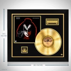 Rare-T Limited Edition Frames KISS - Gene Simmons Solo Album Limited Signature Edition Studio Licensed Gold LP Custom Frame 20 Rare-T Limited Edition Frames KISS - Gene Simmons Solo Album Limited Signature Edition Studio Licensed Gold LP Custom Frame