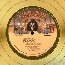 Rare-T Limited Edition Frames KISS - Gene Simmons Solo Album Limited Signature Edition Studio Licensed Gold LP Custom Frame 14 Rare-T Limited Edition Frames KISS - Gene Simmons Solo Album Limited Signature Edition Studio Licensed Gold LP Custom Frame