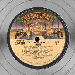 RARE-T KISS Hotter Than Hell Platinum LP Limited Signature Edition Studio Licensed Custom Frame