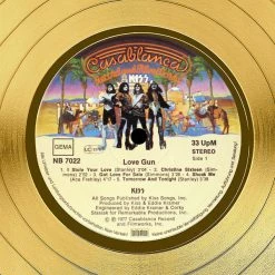 RARE-T Limited Edition Frames KISS Love Gun Gold LP Limited Signature Edition Studio Licensed Custom Frame
