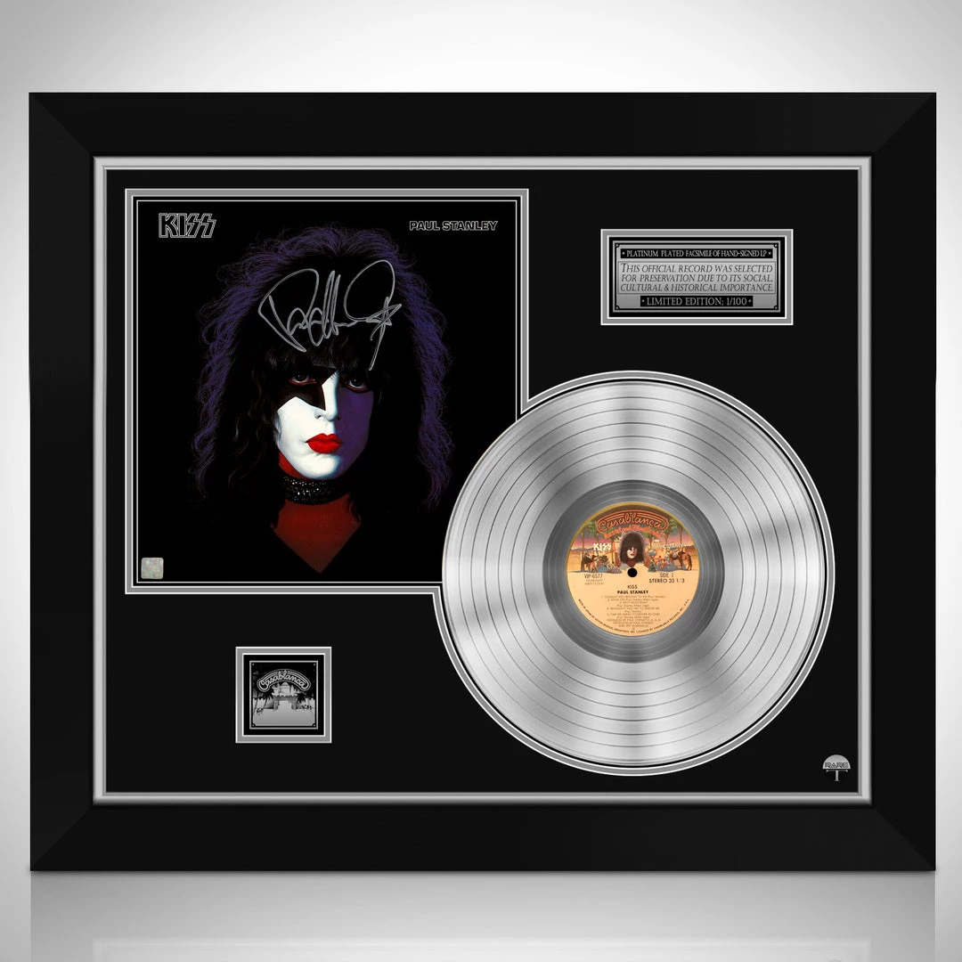 RARE-T KISS Paul Stanley Platinum LP Limited Signature Edition Studio Licensed Custom Frame Limited Edition Frames 1 RARE-T KISS Paul Stanley Platinum LP Limited Signature Edition Studio Licensed Custom Frame Limited Edition Frames