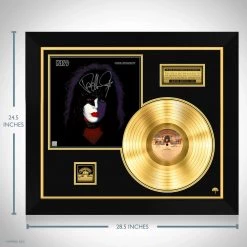 RARE-T Limited Edition Frames KISS Paul Stanley Gold LP Limited Signature Edition Studio Licensed Custom Frame