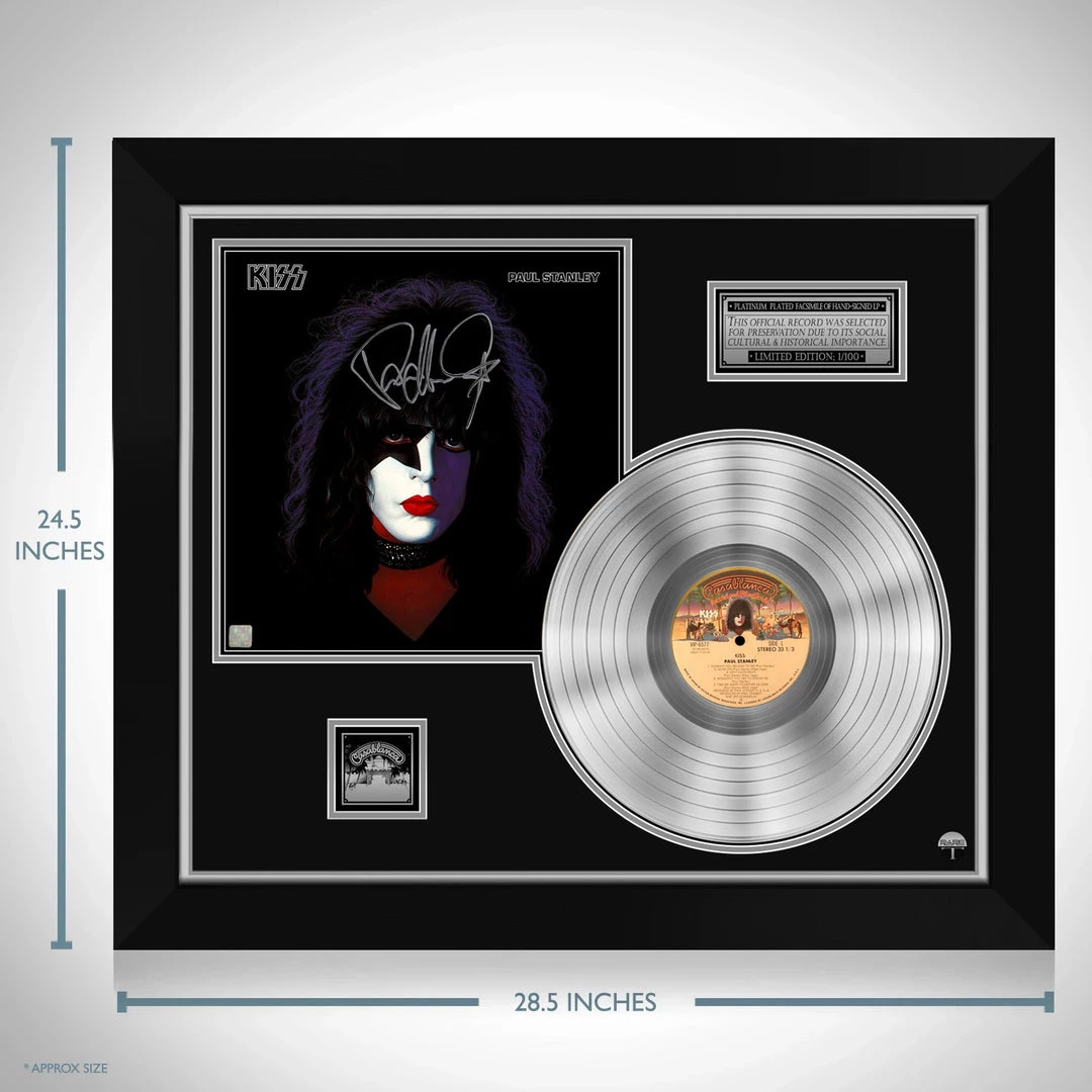 RARE-T KISS Paul Stanley Platinum LP Limited Signature Edition Studio Licensed Custom Frame Limited Edition Frames 6 RARE-T KISS Paul Stanley Platinum LP Limited Signature Edition Studio Licensed Custom Frame Limited Edition Frames