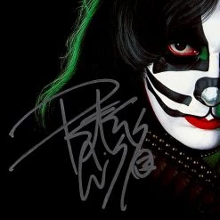 Rare-T KISS - Peter Criss Limited Signature Edition Studio Licensed Platinum LP Custom Frame