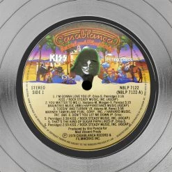 Rare-T KISS - Peter Criss Limited Signature Edition Studio Licensed Platinum LP Custom Frame
