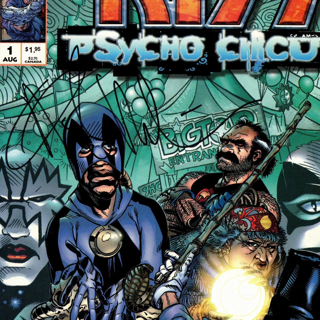 Rare-T Kiss- Psycho Circus #1 - Hand-Signed Comic Book By Artist Angel Medina Custom Frame Signed Comic Memorabilia 2 Rare-T Kiss- Psycho Circus #1 - Hand-Signed Comic Book By Artist Angel Medina Custom Frame Signed Comic Memorabilia
