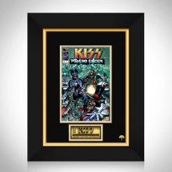 Rare-T Kiss- Psycho Circus #1 - Hand-Signed Comic Book By Artist Angel Medina Custom Frame Signed Comic Memorabilia