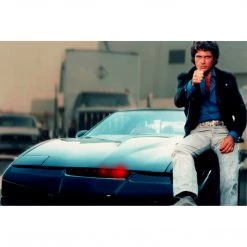 RARE-T Die-Cast Vehicles Hot Wheels Vintage 2017 K.I.T.T. HW Screen Time Black 1/64 Die-Cast Car , By Mattel