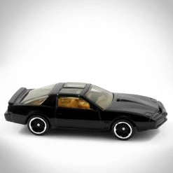 RARE-T Die-Cast Vehicles Hot Wheels Vintage 2017 K.I.T.T. HW Screen Time Black 1/64 Die-Cast Car , By Mattel