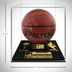 PPC Los Angeles Lakers Kobe Bryant Hand-Signed Vintage PSA/DNA Basketball Custom Museum Display Signed Memorabilia