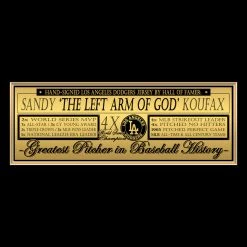 APW Sandy Koufax- Hand-Signed La Dodgers White Jersey By Sandy Koufax Custom Frame Signed Memorabilia