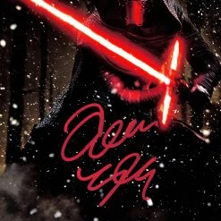 RARE-T Limited Edition Frames Star Wars Kylo Ren Photo Holding Lightsabre Limited Signature Edition Studio Licensed Custom Frame