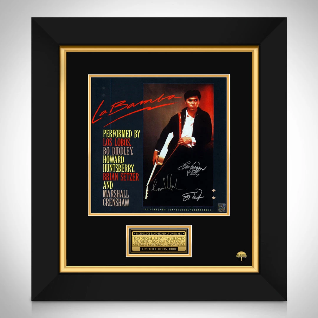RARE-T La Bamba - Original Motion Picture Soundtrack LP Cover Limited Signature Edition Studio Licensed Custom Frame 1 RARE-T La Bamba - Original Motion Picture Soundtrack LP Cover Limited Signature Edition Studio Licensed Custom Frame